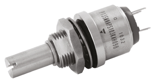 Vishay P13SM 1kΩ Rotary Potentiometer 1-Gang Panel Mount, P13SMNFLS102MA
