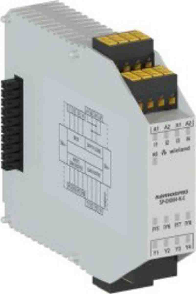 Wieland SP-DIO84-K Series Input/Output Module, 8 Inputs, 4 Outputs, 24 V dc