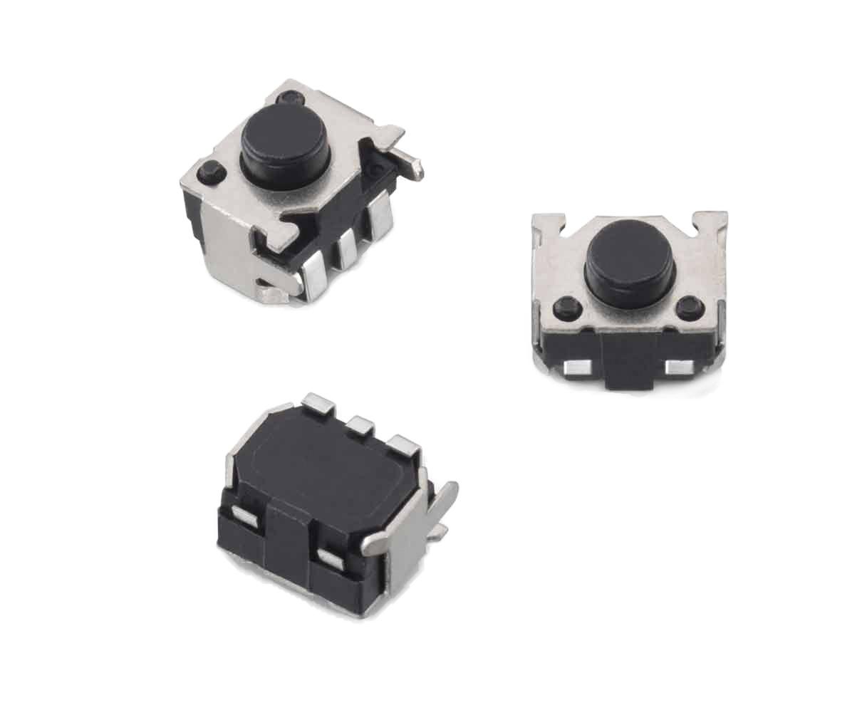 Wurth Elektronik Black Round Tactile Switch, SPST 50 mA 3.3mm PCB