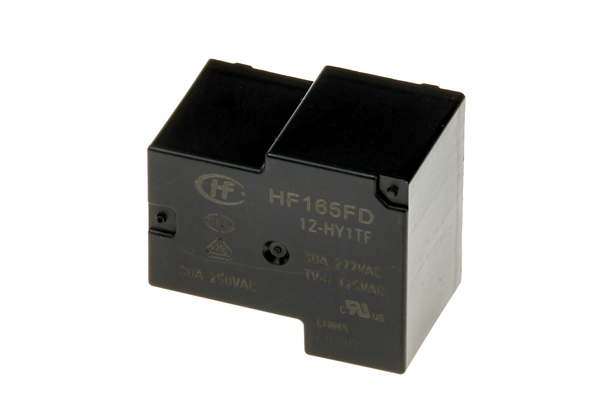Hongfa Europe GMBH PCB Mount Power Relay, 12V dc Coil, 30A Switching Current, SPST