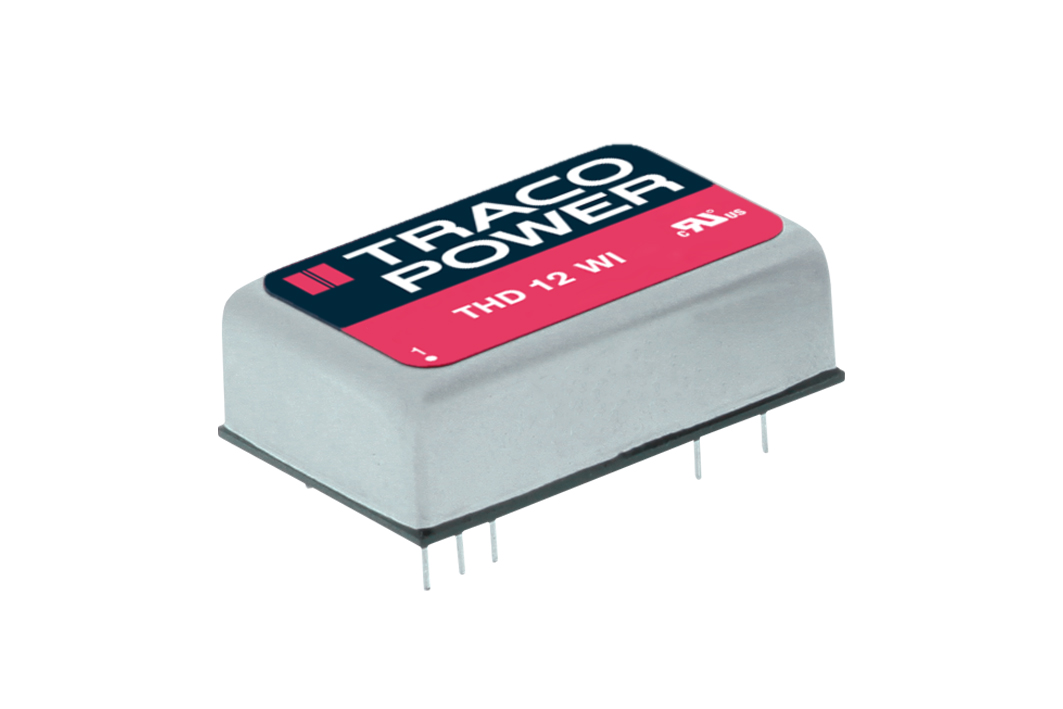 TRACOPOWER THD 12WI DC-DC Converter, 12V dc/ 1A Output, 18 → 75 V dc Input, 12W, Through Hole, +85°C Max Temp