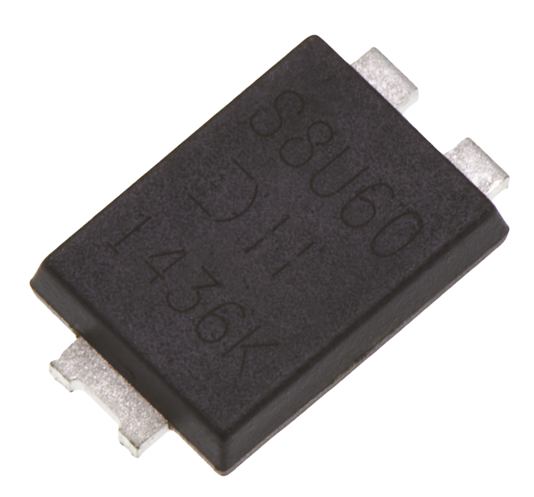DiodesZetex 60 V 8 A Diode Barrier 3-Pin PowerDI5 SBR8U60P5-13
