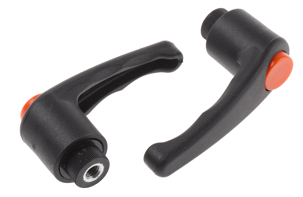 RS PRO Steel Clamping Lever, M6 x 12mm