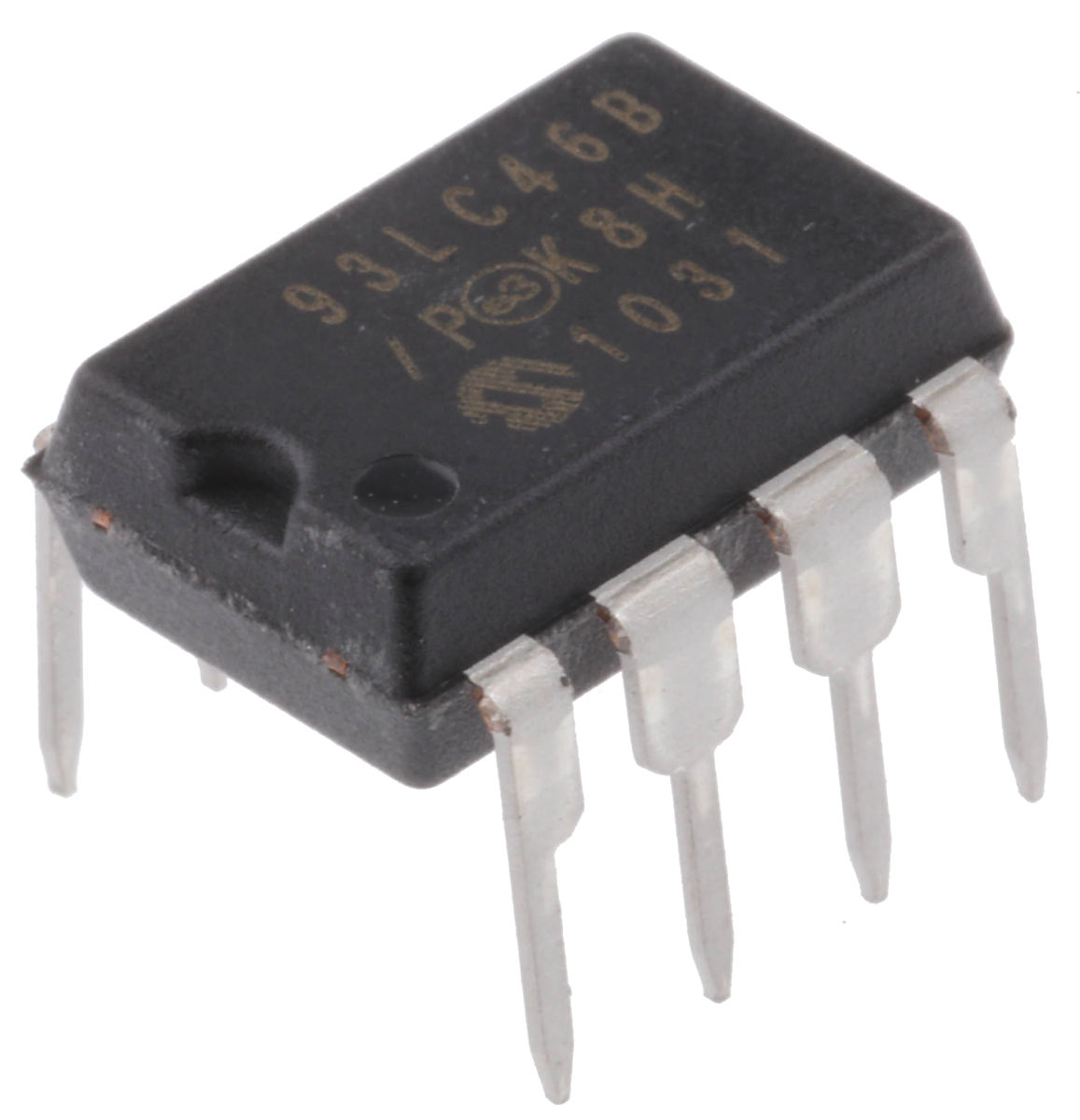 Microchip 93LC46B/P,  1 kB Serial EEPROM,  200 ns 8-Pin PDIP Serial-Microwire
