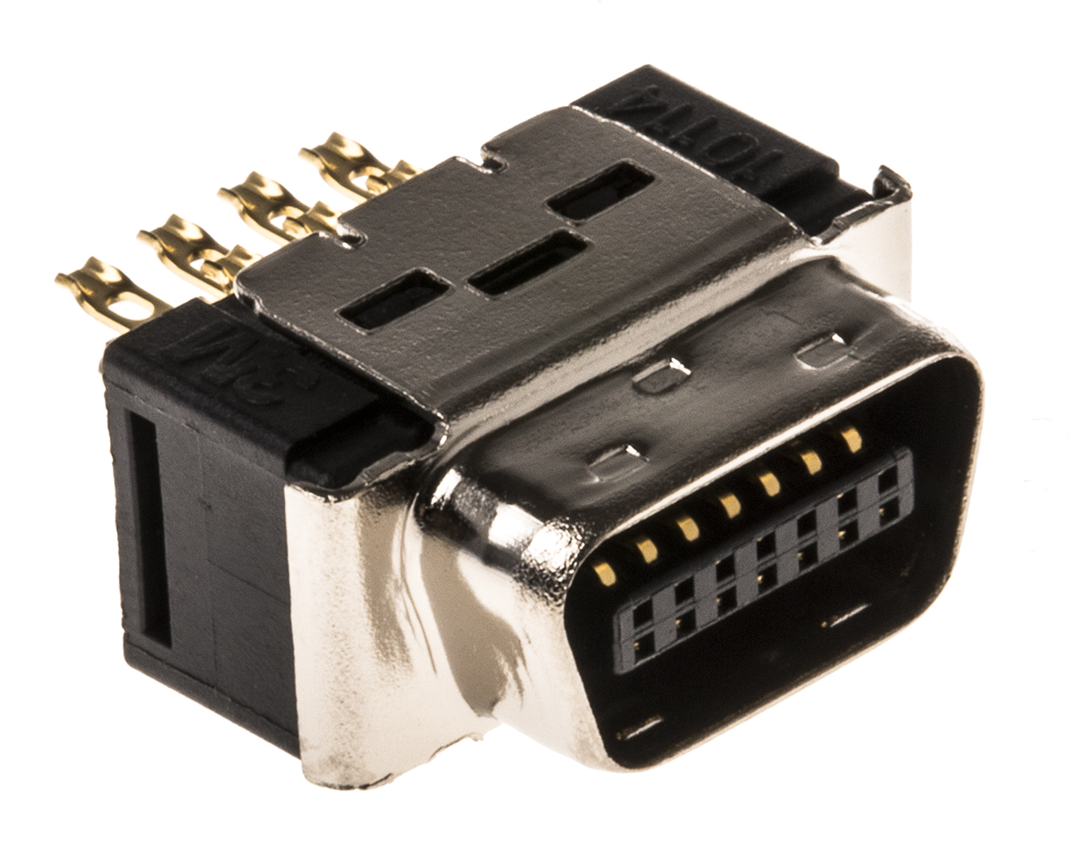 3M 101 14 Way Cable Mount D-sub Connector Plug, 2.54mm Pitch