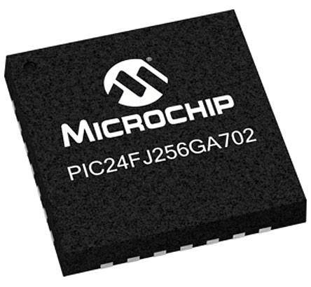 Microchip PIC24FJ256GA702-I/MV, 32 bit 32 Bit CPU, PIC24FJ Microcontroller, 32 MHz, 256kB FLASH, 28-Pin UQFN
