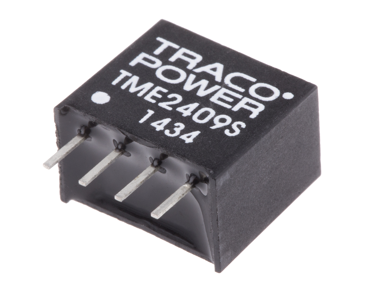 TRACOPOWER TME DC-DC Converter, 9V dc/ 110mA Output, 21.6 → 26.4 V dc Input, 1W, Through Hole, +85°C Max Temp