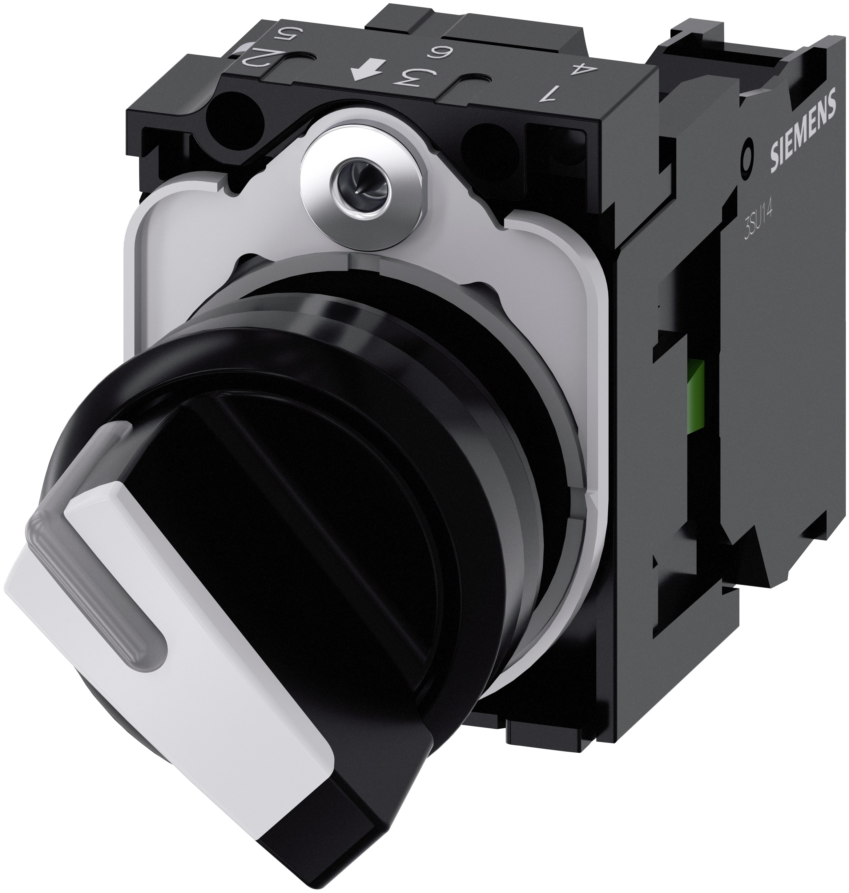 Siemens Selector Switch - (SPST) 22.3mm Cutout Diameter 2 Positions