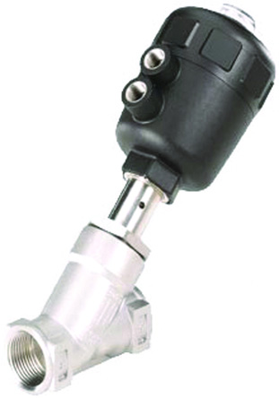 Burkert Angle type Pneumatic Actuated Valve, G 1-1/2in, 16 bar