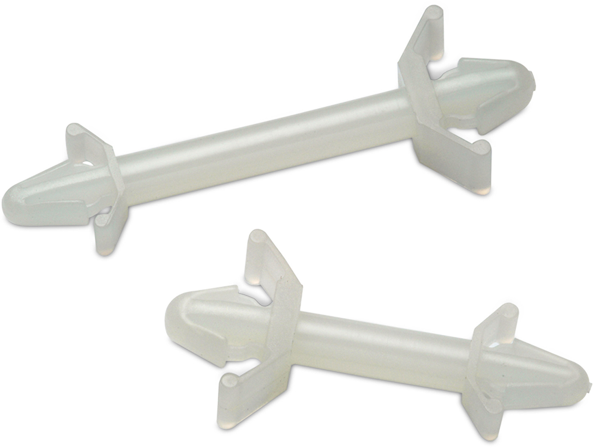709610600, 9.52mm High Nylon Support Post for 4mm PCB Hole, 5mm Base