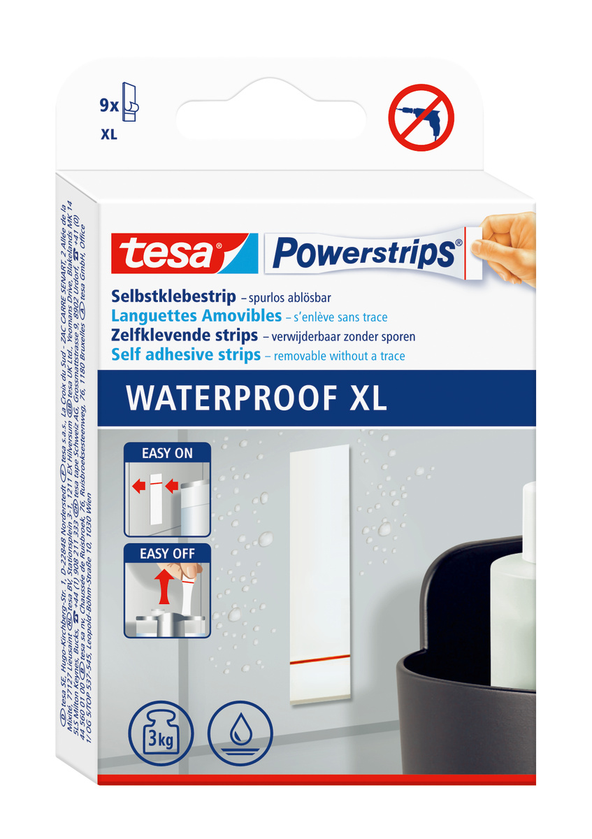 Tesa 40519 Double Sided Tape, 0.65mm Thick, Synthetic Rubber Backing