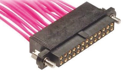 HARWIN Datamate J-Tek Series Straight Panel Mount PCB Socket, 42-Contact, 2-Row, 2mm Pitch, Crimp Termination