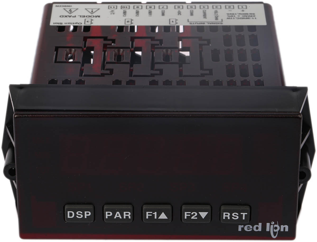 Red Lion PAXD LED Digital Panel Multi-Function Meter for Current, Strain, Temperature, Voltage, 96.5mm x 49.5mm