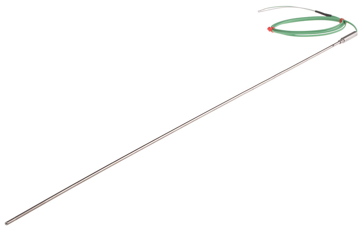 RS PRO Type K Mineral Insulated Thermocouple 500mm Length, 3mm Diameter → +1100°C