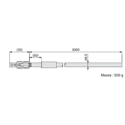 SMC Cable LEC Series Pneumatic Instrument Accessory for Use with LECSN2-T, LECSS2-T, LECSB2-T,LEC-MR-D05UDL3M