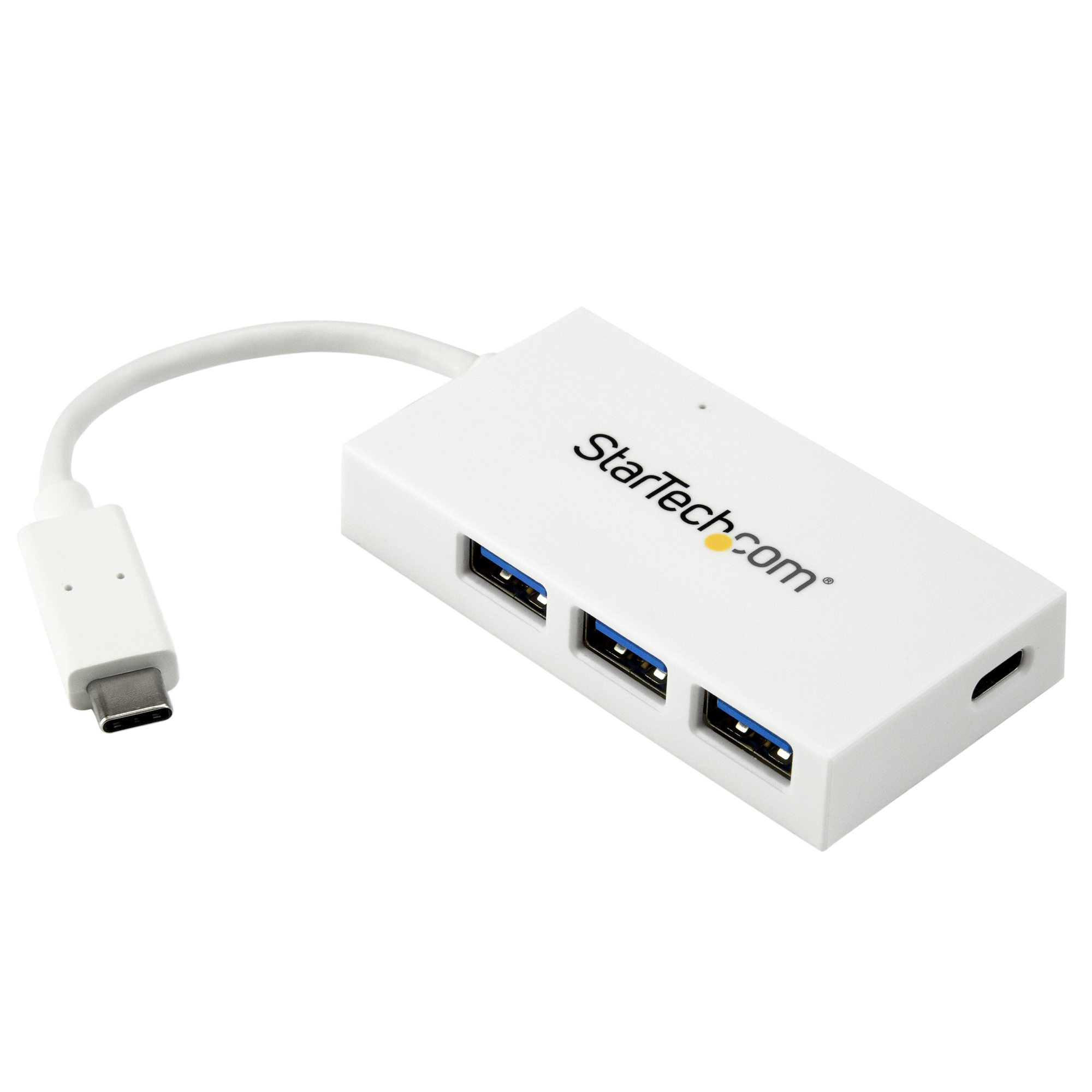 StarTech.com 4 Port USB 3.0 USB A, USB C  Hub, USB Powered, 75 x 40 x 13mm
