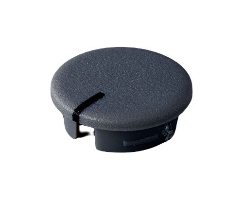 OKW Grey Potentiometer Knob Round Shaft, A4113108