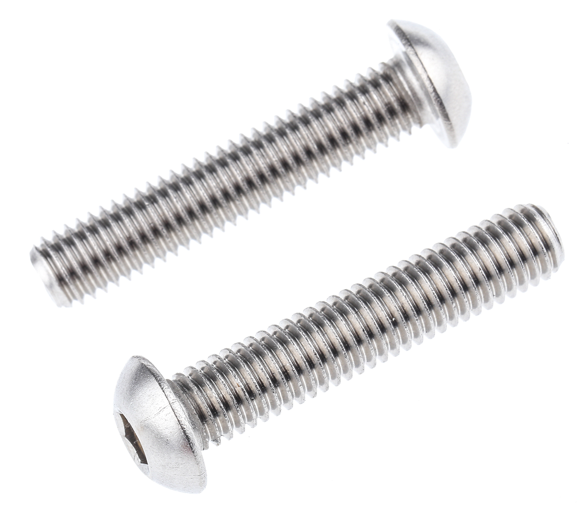 RS PRO Stainless Steel Hex Socket Button Screw, ISO 7380, M8 x 40mm
