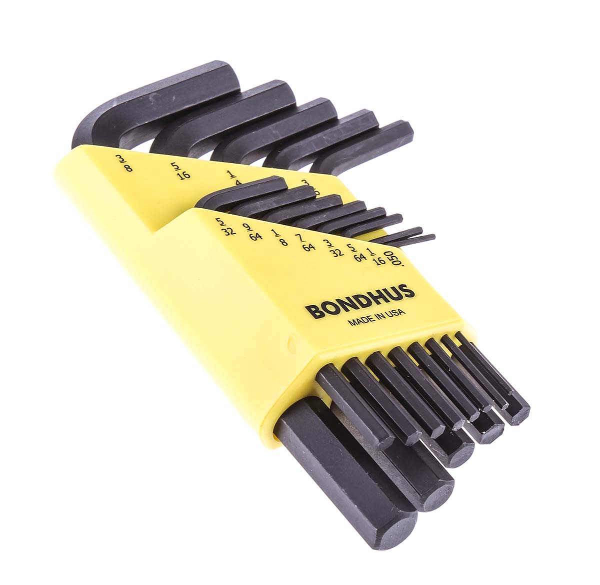 Bondhus 13 piece L Shape Imperial Hex Key Set, 0.05 → 3/8"