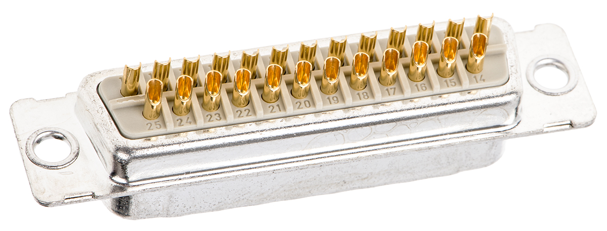 Provertha TMC 25 Way Panel Mount D-sub Connector Plug