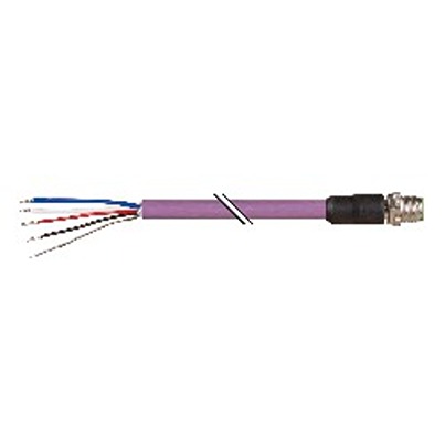 B&R Male 4 way M12 to Industrial Automation Cable Assembly