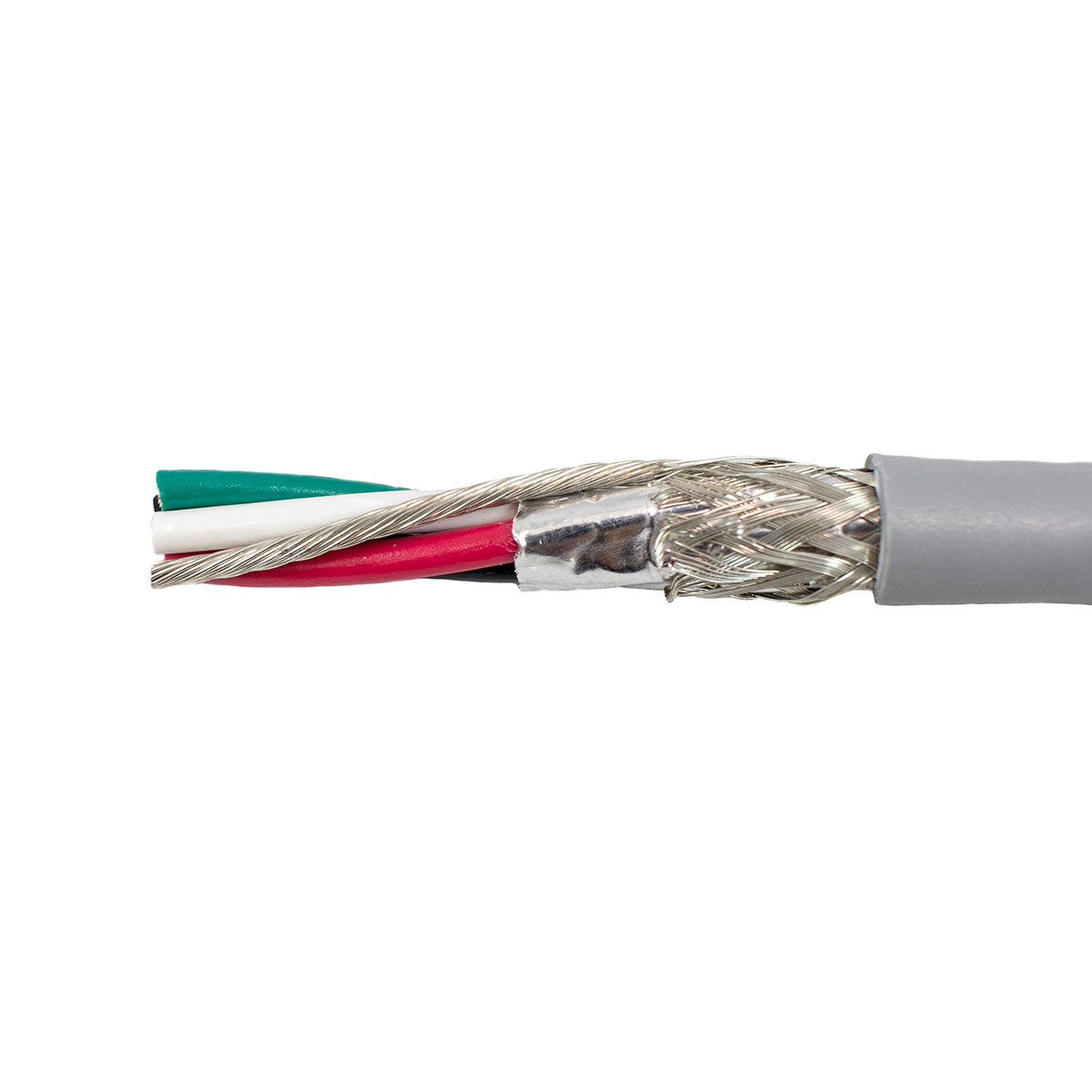 Alpha Wire Alpha Essentials Communication & Control Control Cable, 7 Cores 28 AWG, Screened, 30 m, Grey Polyvinyl