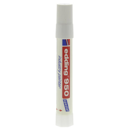 Edding White 10mm Broad Tip Paint Marker Pen for use with Metal