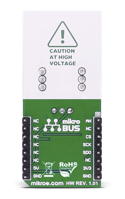 MikroElektronika LEM Click for MCP3201, LTS 6-NP