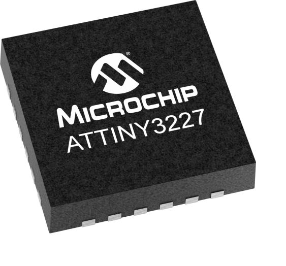 Microchip ATTINY3227-MU, 16 bit AVR CPU, ATTINY3227 Microcontroller, 20 MHz, 32kB FLASH, 24-Pin VQFN