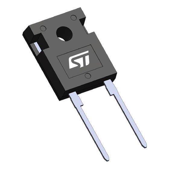 STMicroelectronics 1200 V 20 A Rectifier & Schottky Diode Rectifier Diode 2-Pin DO-247 LL STPSC20G12WL