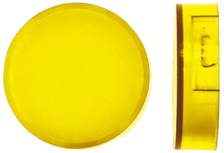 Omron Yellow Round Push Button Lens for Use with A16 Series LED/Incandescent Lamp Push Button Switch