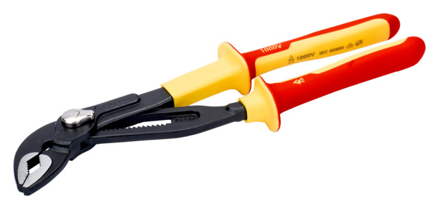Bahco 7224S Pliers, 250 mm Overall, Bent Tip, VDE/1000V, 40mm Jaw