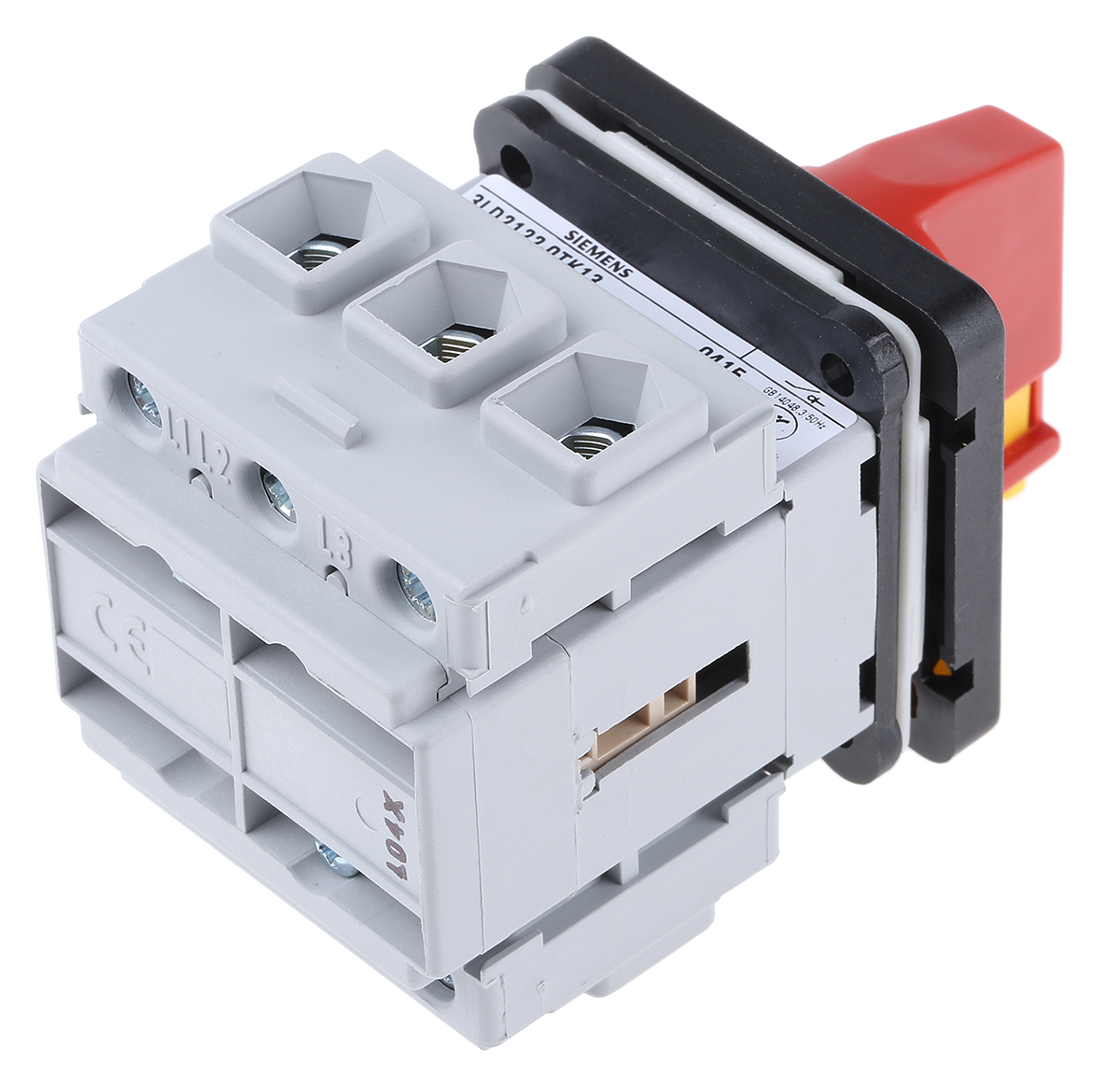 Siemens 3P Pole Panel Mount Isolator Switch - 25A Maximum Current, 9.5kW Power Rating, IP65