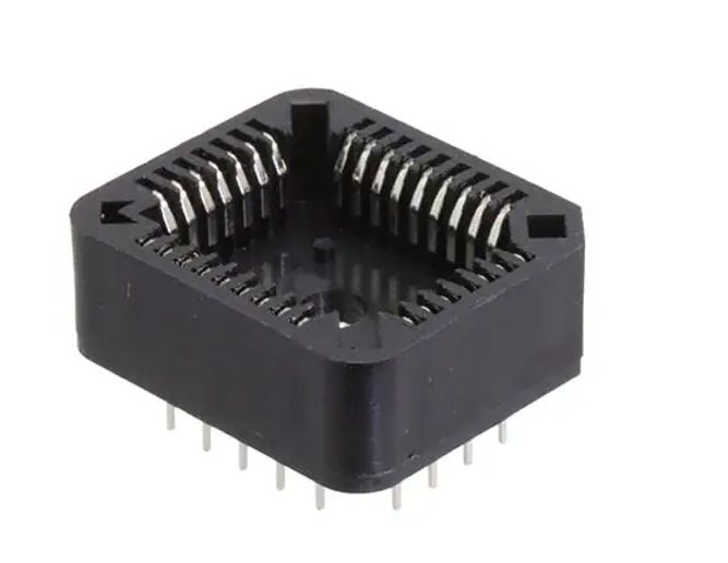 RS PRO 1.27mm Pitch 32 Way Through Hole PLCC IC Socket