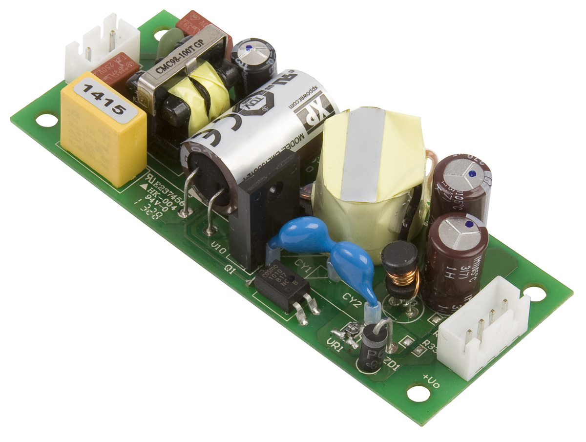 XP Power Switching Power Supply, EML15US12-T, 12V dc, 1.25A, 15W, 1 Output, 120 → 370 V dc, 85 → 264 V ac