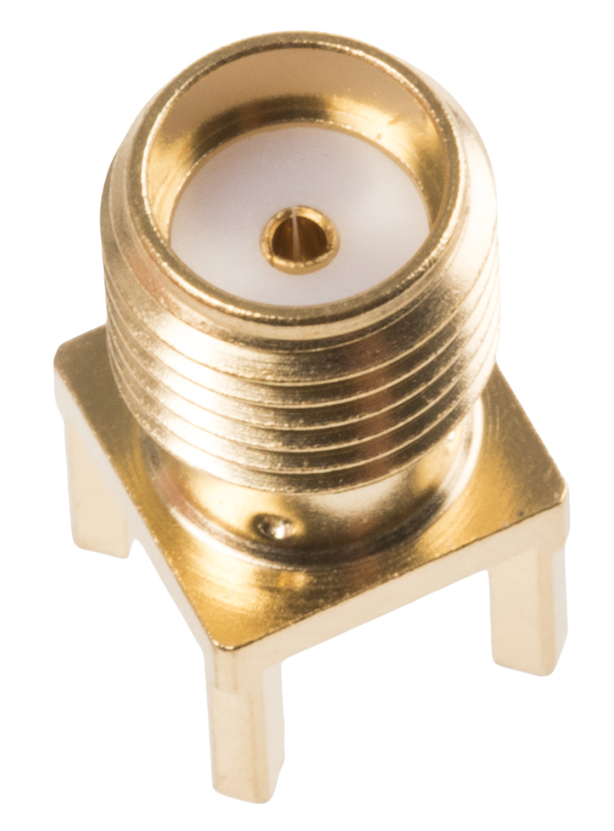 Radiall, Jack PCB Mount SMA Connector, 50Ω, Solder Termination, Straight Body