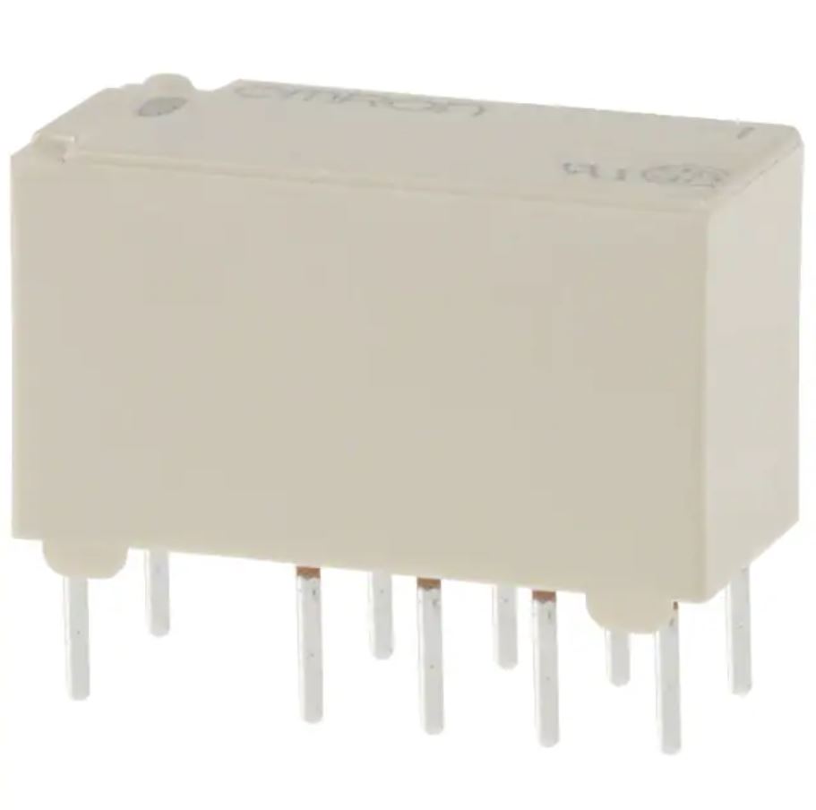 Omron PCB Mount Latching Signal Relay, 12V dc Coil, 2A Switching Current, DPDT