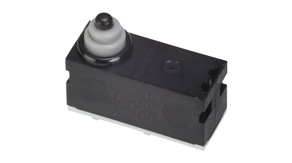 Omron Long Straight Lever Subminiature Micro Switch, Left Angle PCB Terminal, SPST, IP67