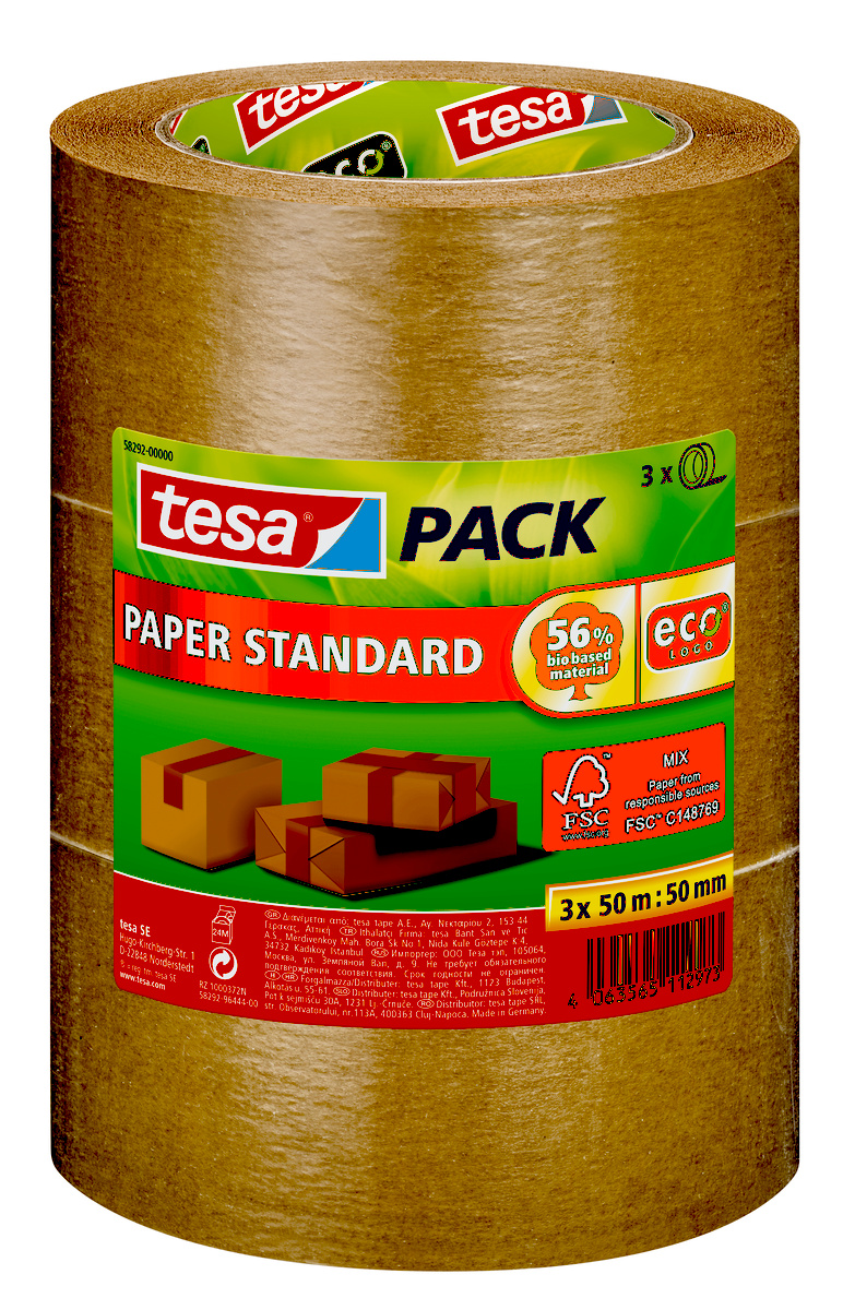 Tesa TESAPACK Brown Packing Tape, 50mm x 50mm