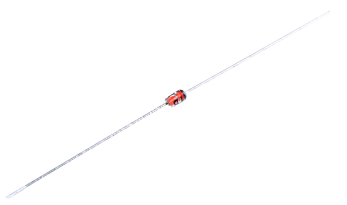 onsemi, 5.1V Zener Diode 5% 500 mW Through Hole 2-Pin DO-35