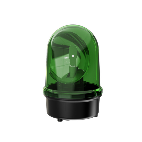 Werma Green Rotating Beacon, 115-230 V, Base Mount, LED Bulb