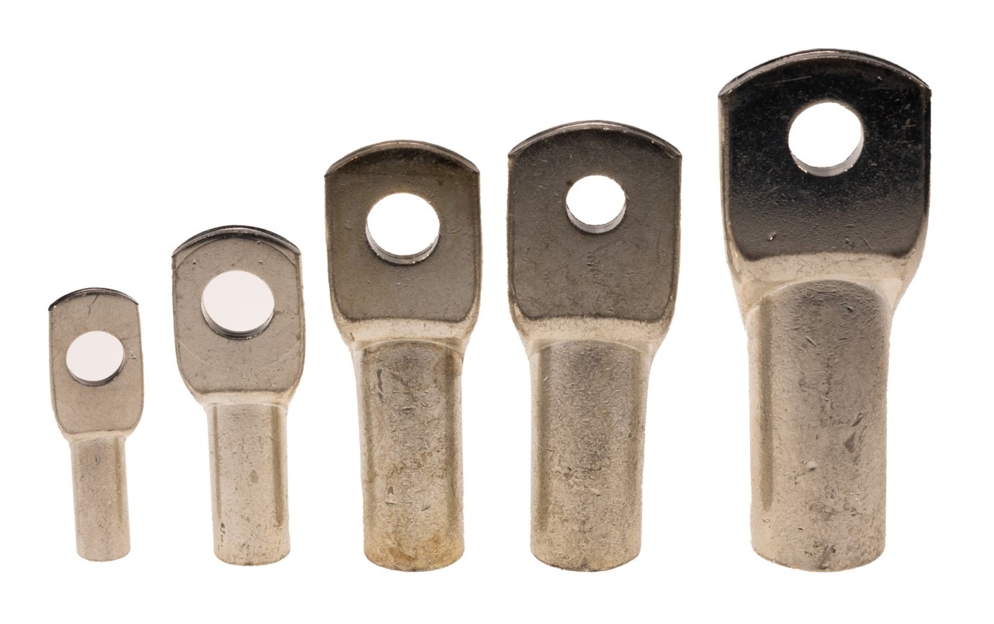 RS PRO Uninsulated Tubular Ring Terminal, 11mm Stud Size to 70mm² Wire Size, Brown