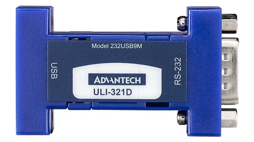 Advantech USB 2.0 USB B Female to DB-9 Male Interface Converter, ULI 300