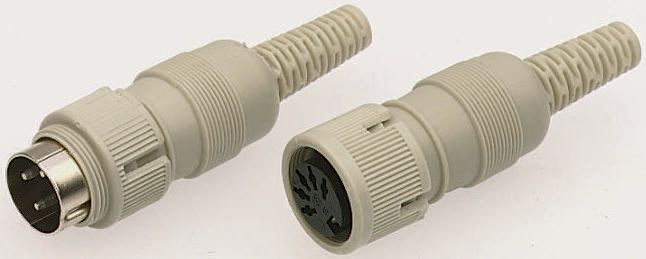 Hirschmann, MAK 8 Pole Din Socket, DIN 41524, 4A, 34 V ac/dc IP30, Female, Cable Mount