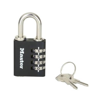 Master Lock Padlock Weatherproof Zinc Padlock, Keyed Alike, 6mm Shackle, 40mm Body
