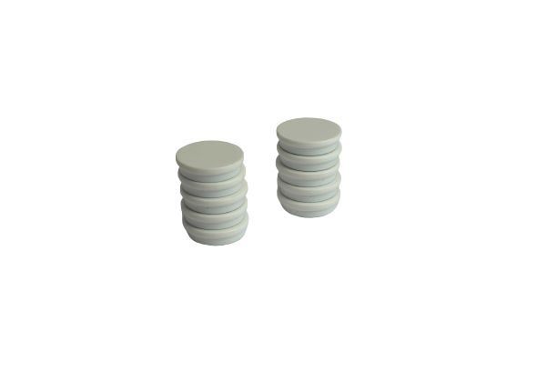 Eclipse Button Magnet 30mm Self-Adhesive Ferrite, 0.5kg Pull
