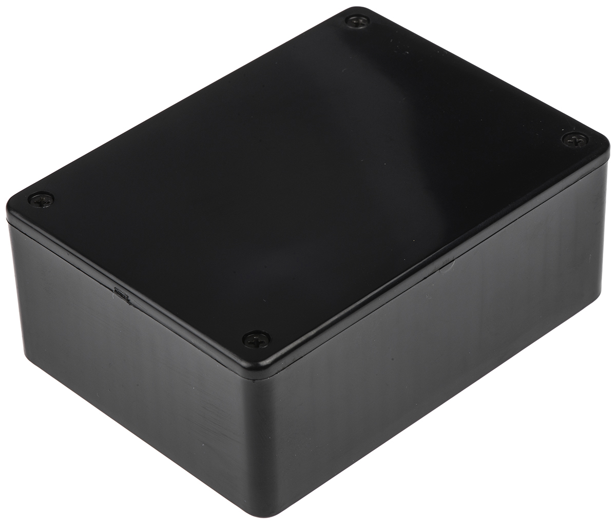 Hammond 1591 Series Black Flame Retardant ABS Enclosure, IP54, Black Lid, 110 x 82 x 40mm