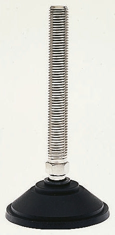 Nu-Tech Engineering M24 PA Reinforced Nylon Adjustable Foot, 2000kg Static Load Capacity 10° Tilt Angle
