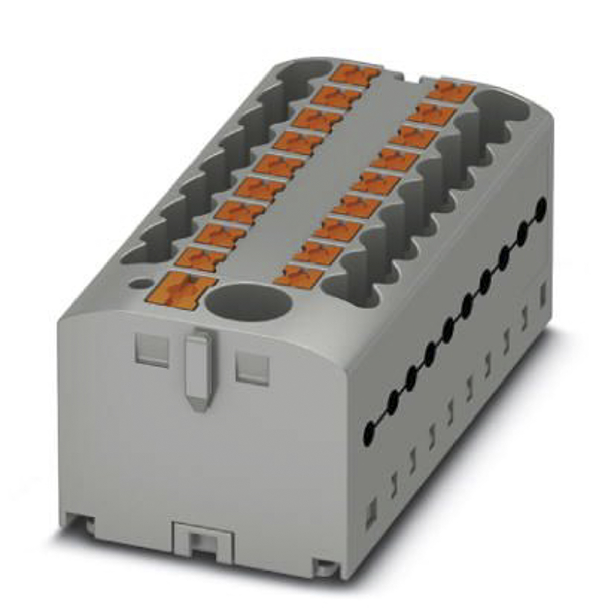 Phoenix Contact Distribution Block, 19 Way, 0.14 → 4mm², 24 A, 41 A, 500 V, Grey