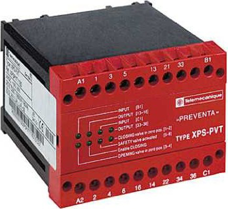 Schneider Electric Preventa XPS PVT Emergency Stop Safety Relay, 24V dc, 3 Safety Contacts